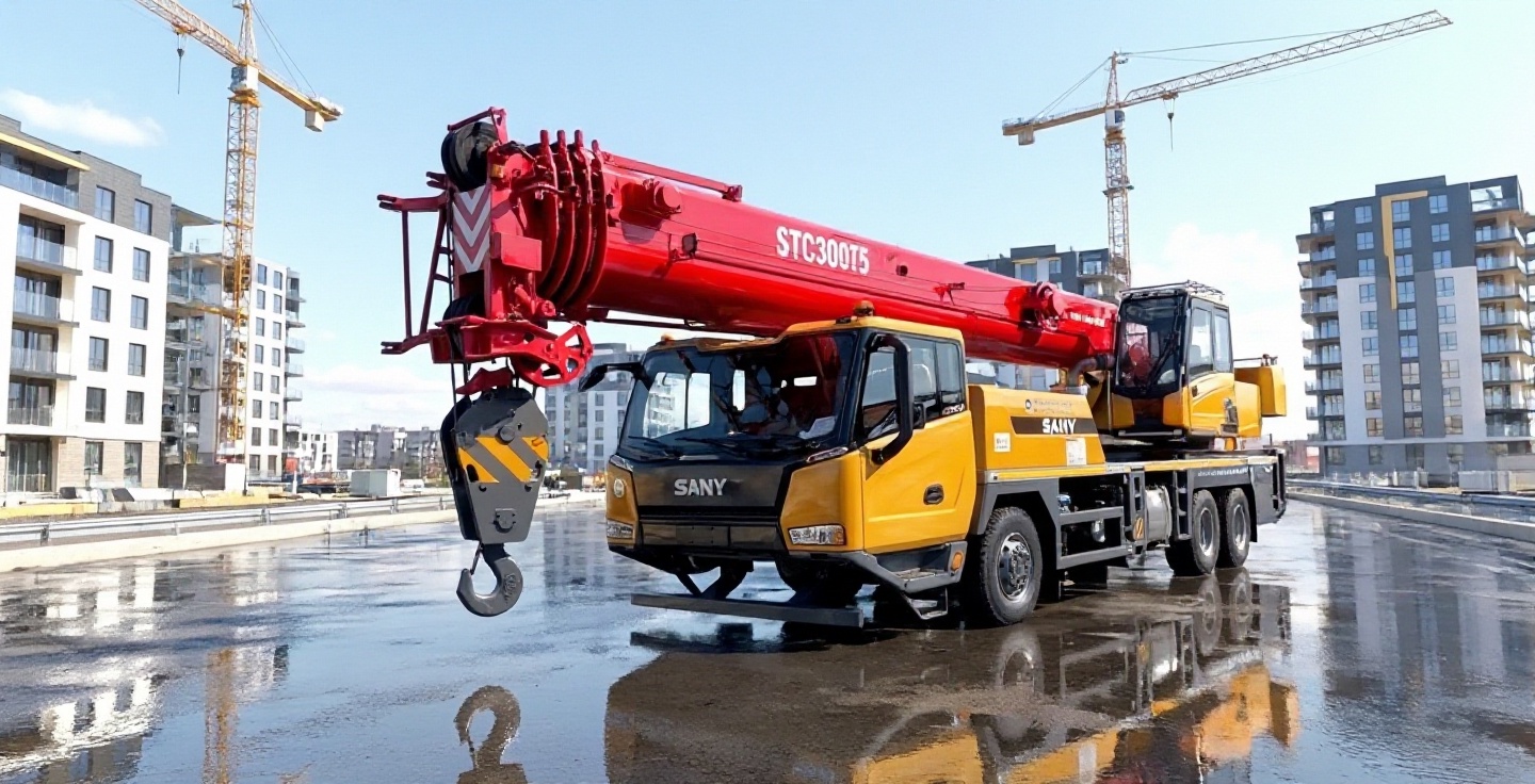 Автокран Sany STC300Т5 30 тонн с длиной стрелы 42 м