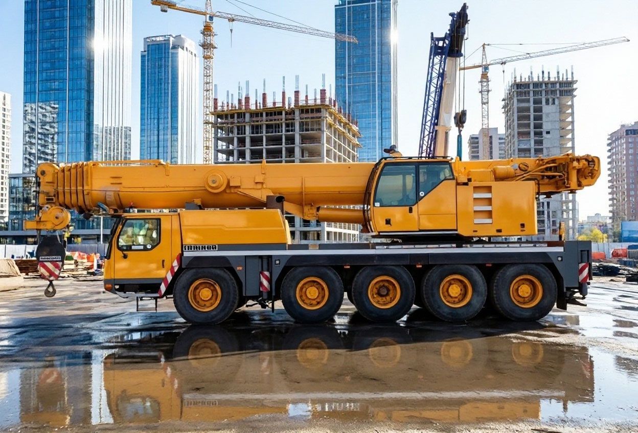 Автокран Liebherr 100 тонн с длиной стрелы 60 м