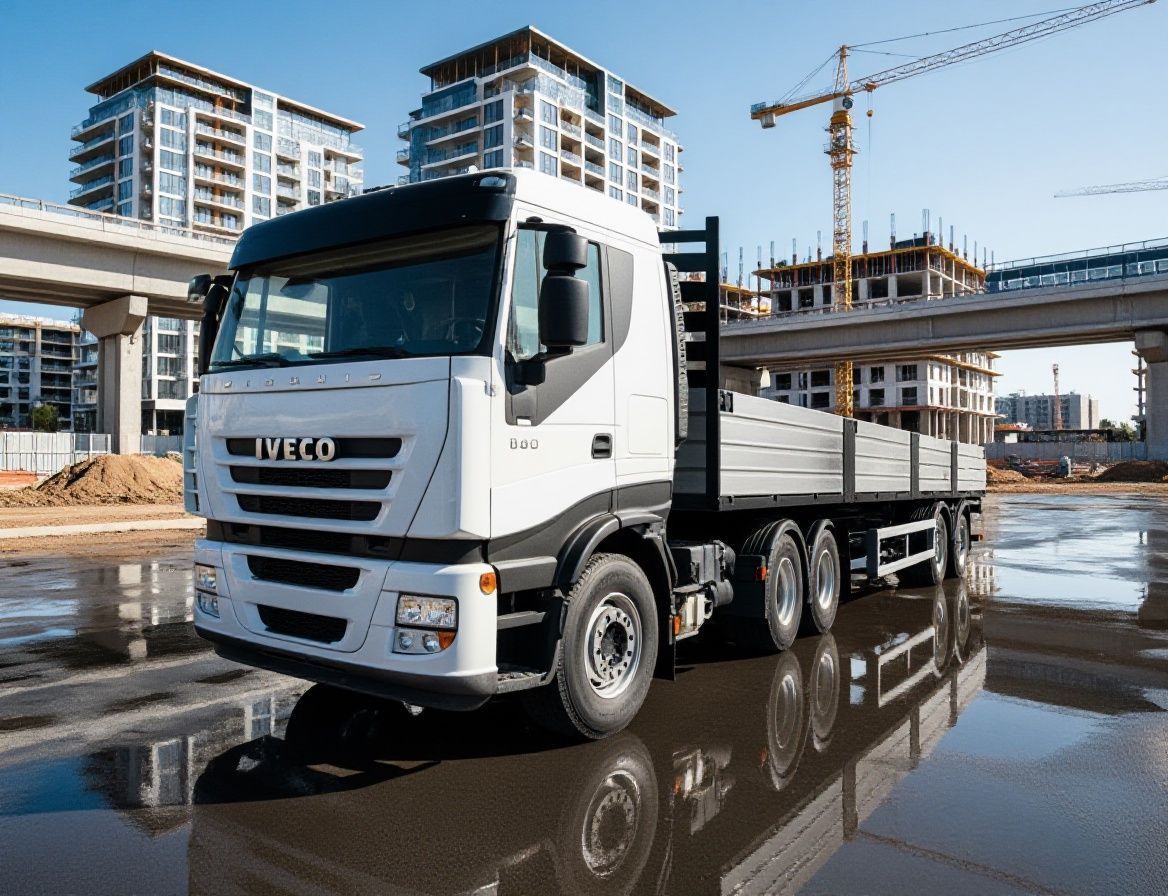 Бортовой длинномер Iveco, полуприцеп 13,6 м