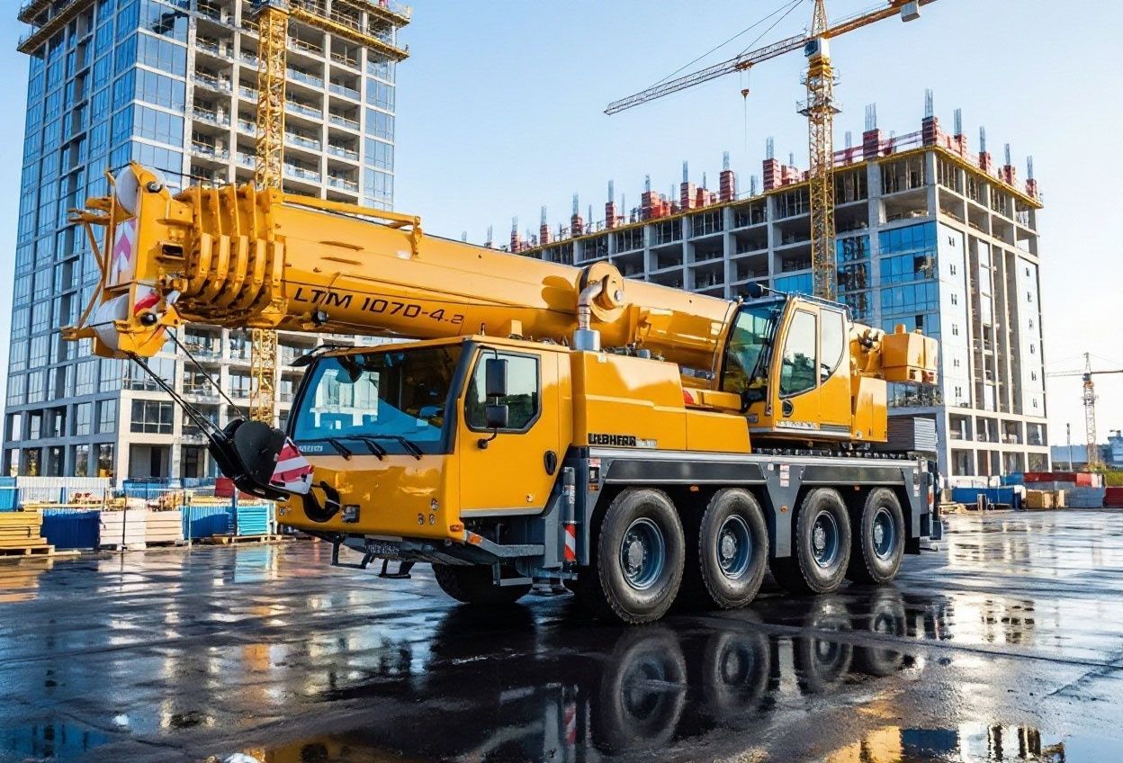 Автокран Liebherr 70 тонн с длиной стрелы 50 м