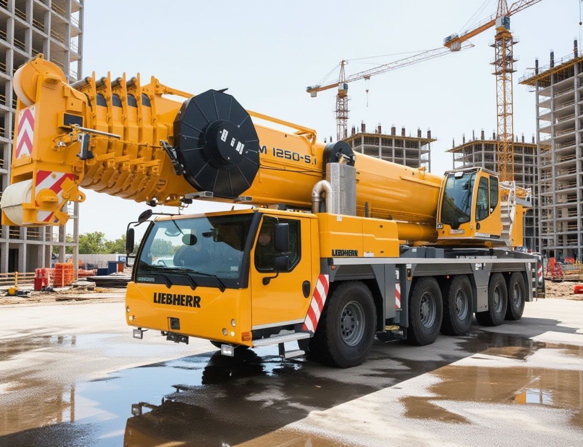 Автокран Liebherr 250 тонн с длиной стрелы 72 м