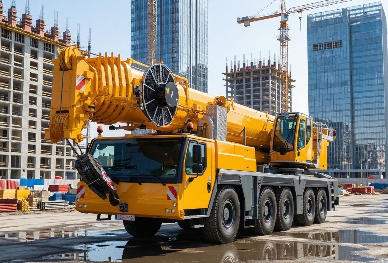 Автокран Liebherr 160 тонн с длиной стрелы 62 м
