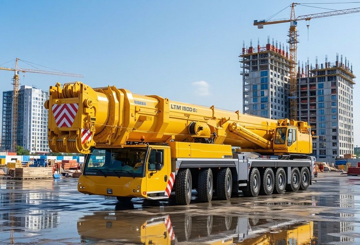 Автокран Liebherr 500 тонн с длиной стрелы 84 м