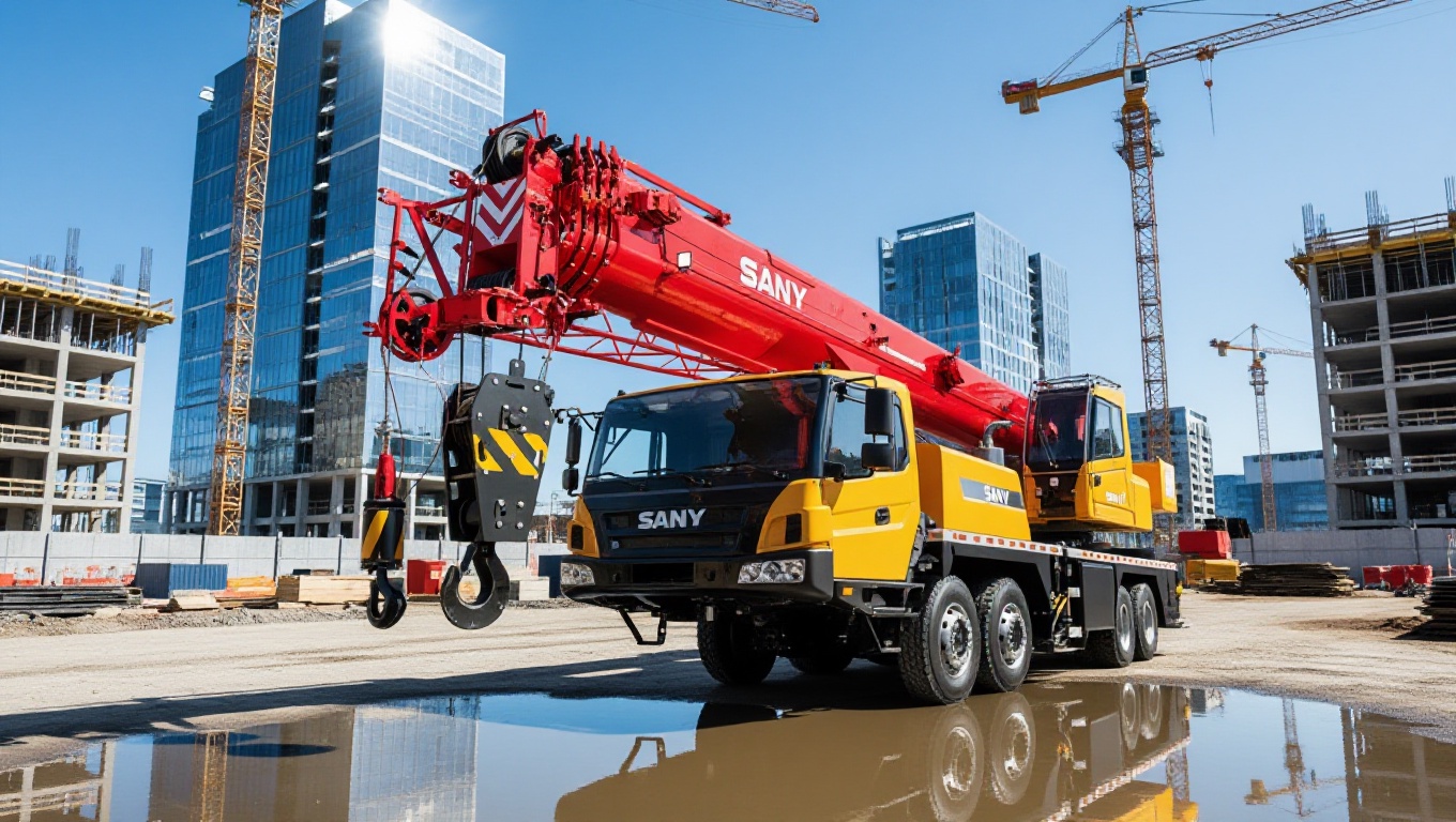 Автокран Sany STC550T5 55 тонн с длиной стрелы 46 м
