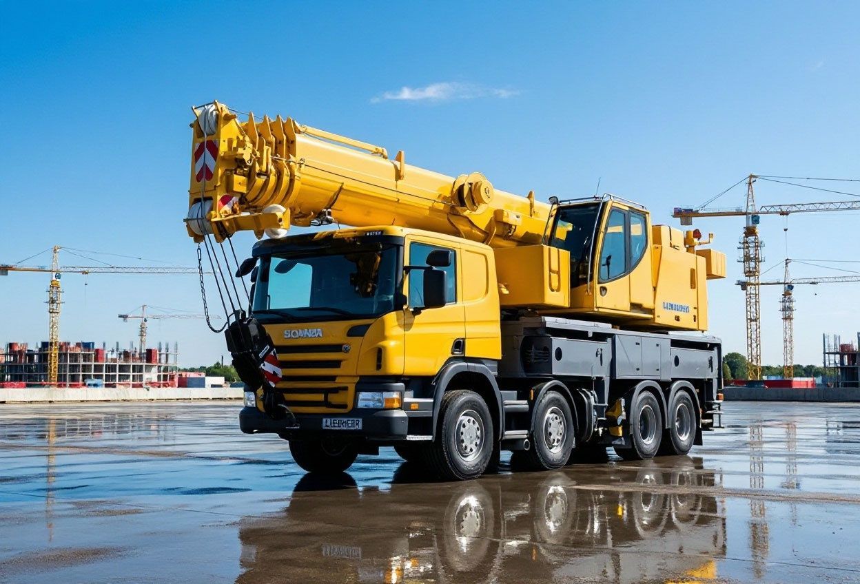 Автокран Liebherr 60 тонн с длиной стрелы 48 м