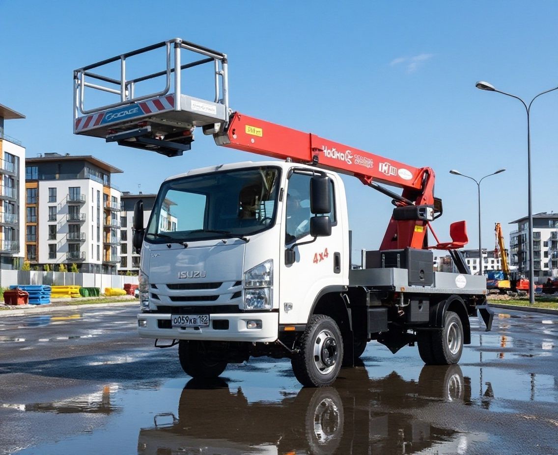 Автовышка с длиной стрелы 16 м
